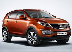 Una KIA Sportage disponibile per il noleggio a lungo termine